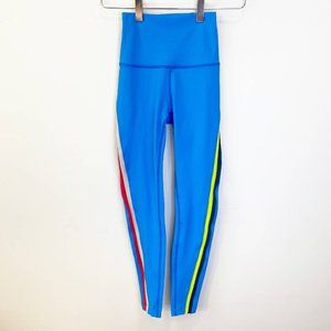 Splits 59 Blue Multicolored Striped Leggings xs